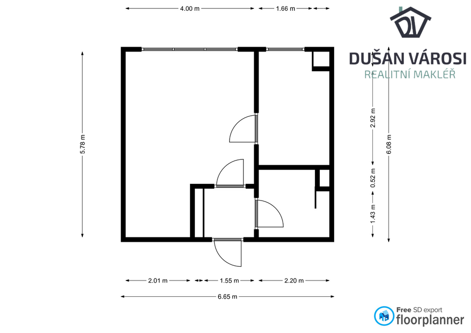 Pronájem VYBAVENÉHO bytu 1+1, Nové sady - 12