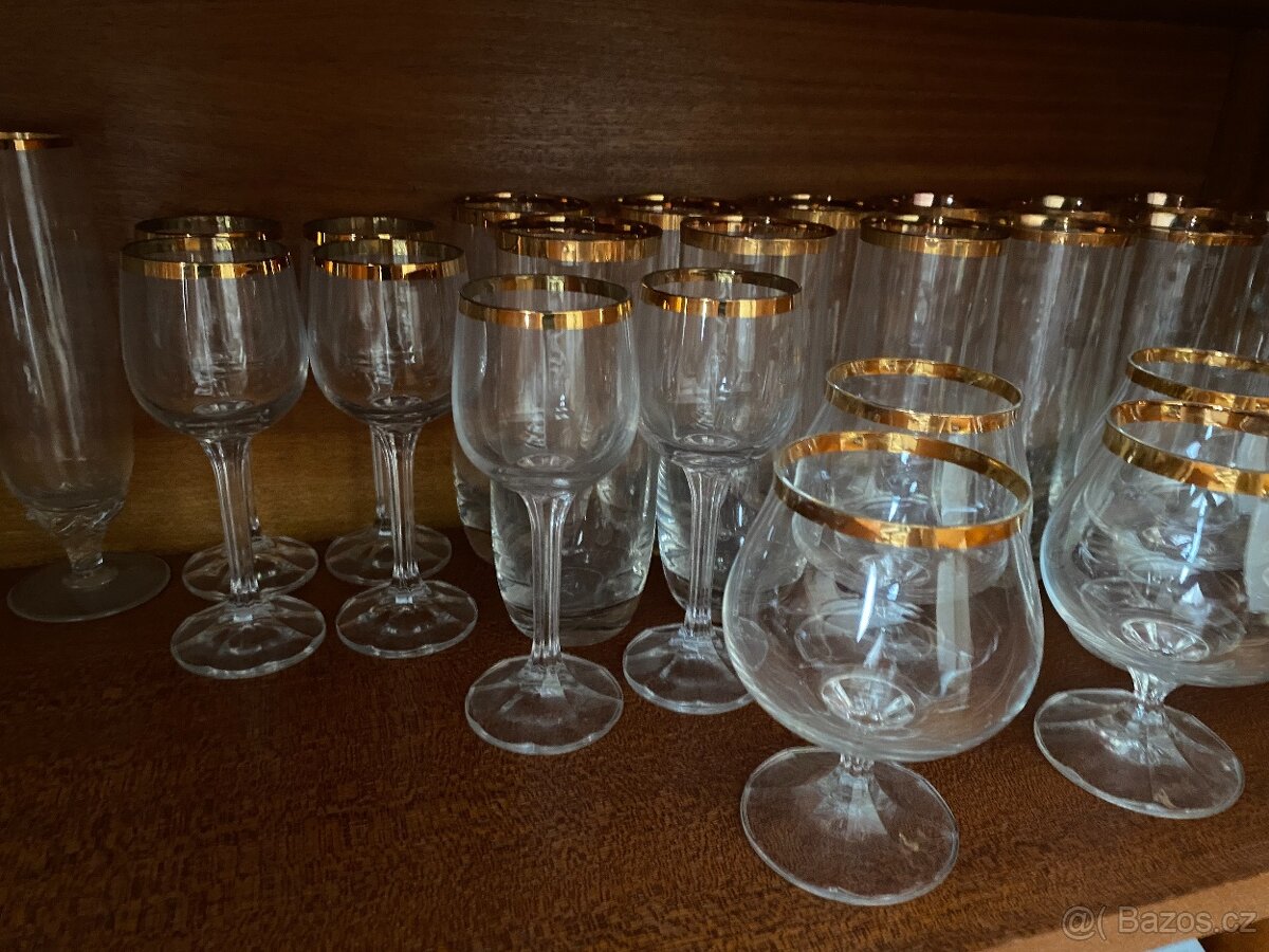 Sady starých skleniček - různé druhy - 12