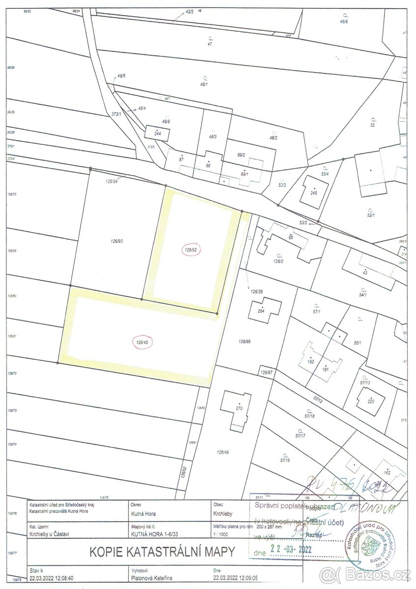 Nabízíme k prodej stavební pozemky - Čáslav a okolí - 12