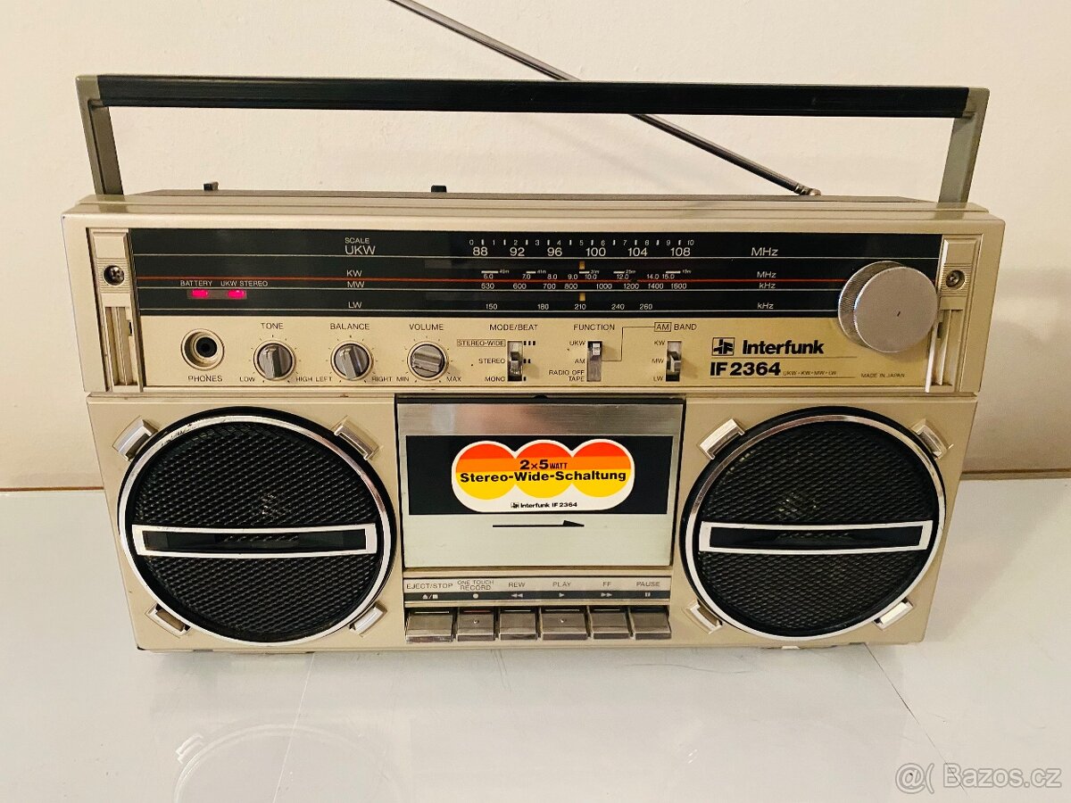 Radiomagnetofon Interfunk IF 2364, rok 1984 - 12