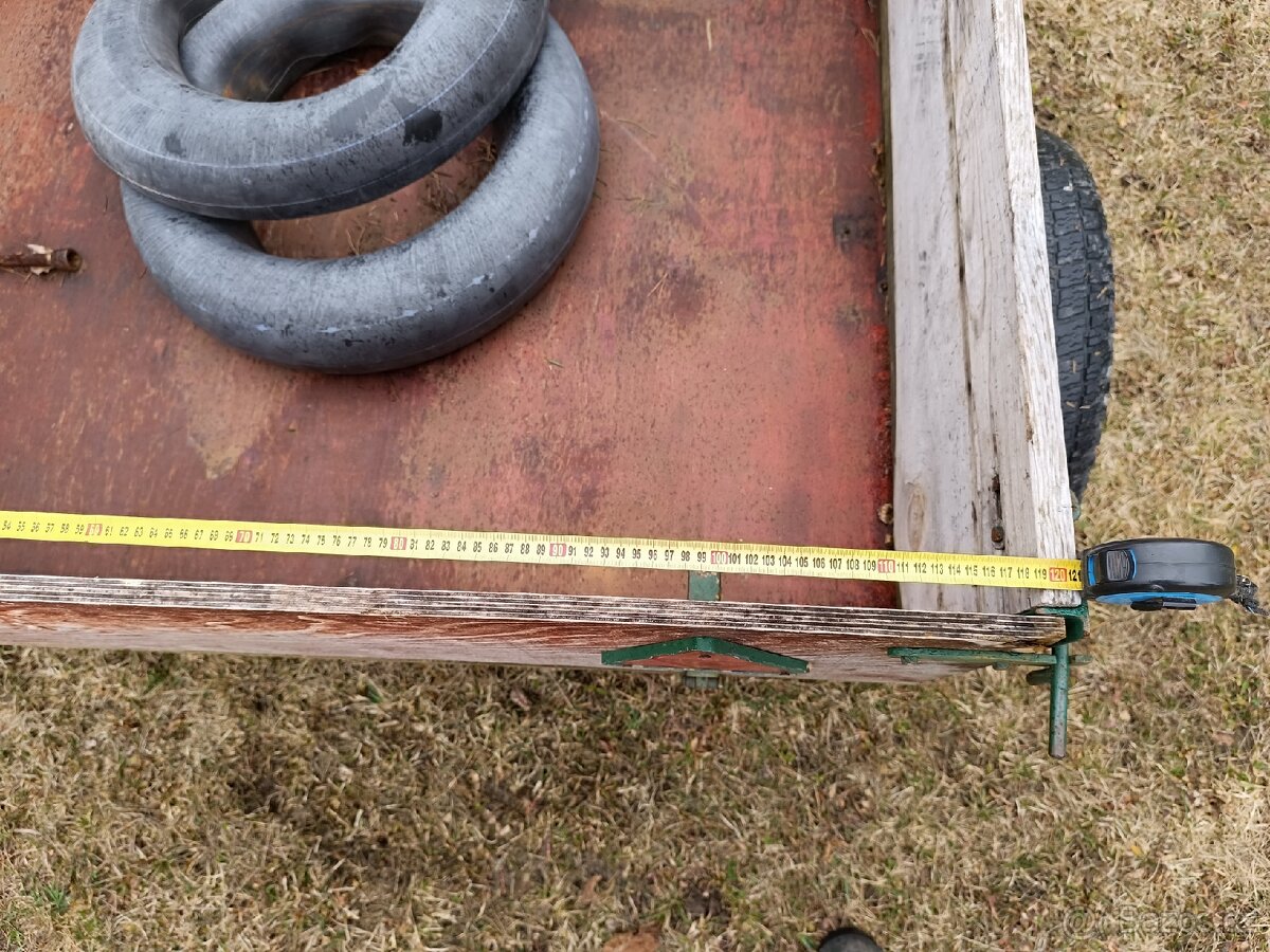 Fréza (malotraktor) bez agregátu + brzděný vozík - 12