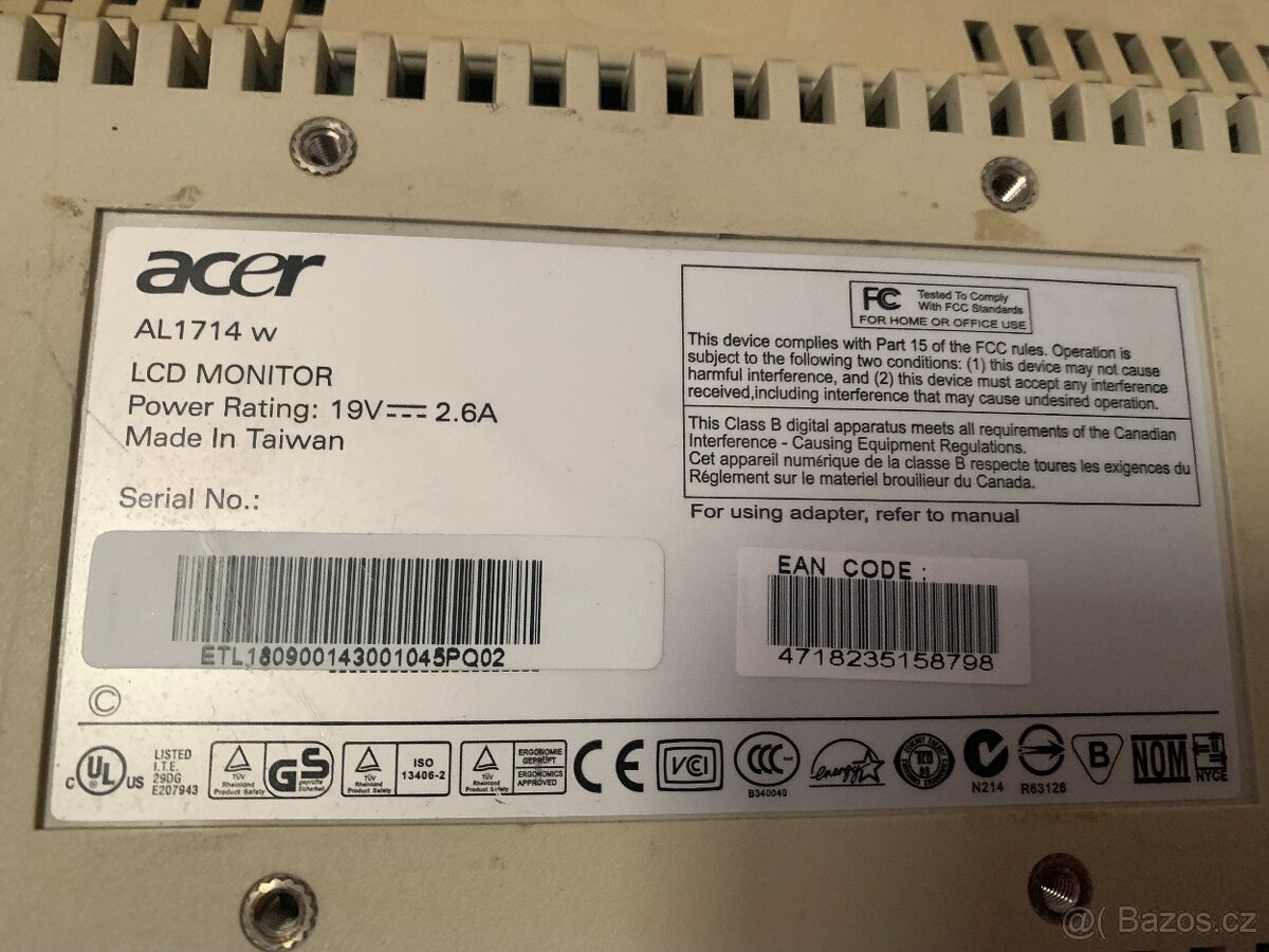 monitor 17" LCD LED - 12