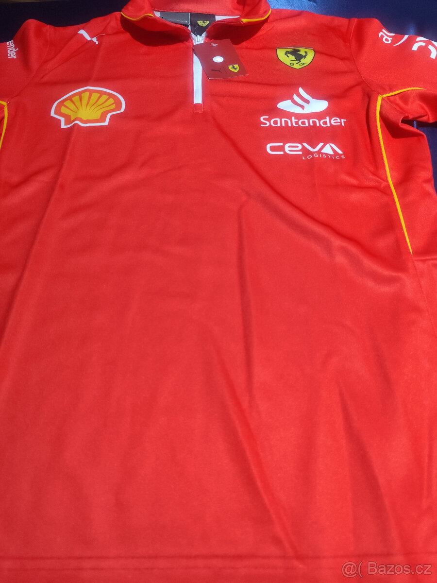 Scuderia Ferrari F1 tímové polo tričko - Nové s visačkami - 12