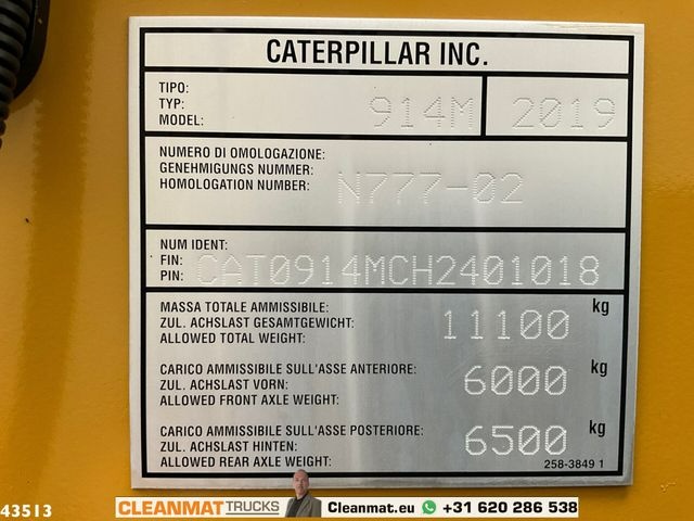 Kolový nakládač CAT 914M-EPA - 12