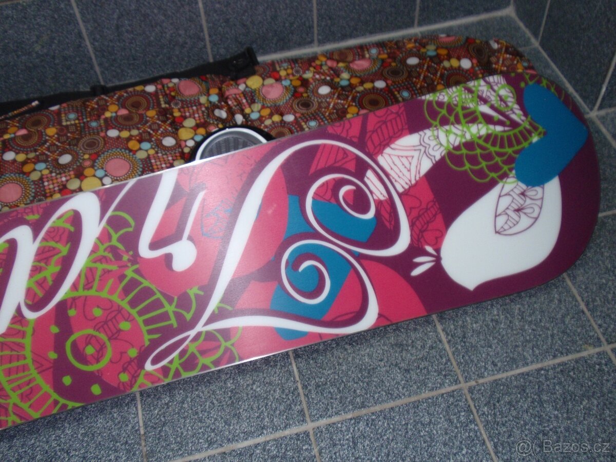 NOVÝ DÁMSKÝ SNOWBOARD 152 CM TRANS+VAK+VÁZÁNÍ ELFGEN - 12