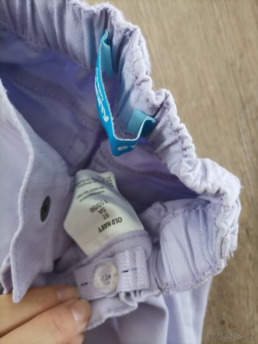 Dívčí kalhoty, rifle, vel. 104, 110 - 12