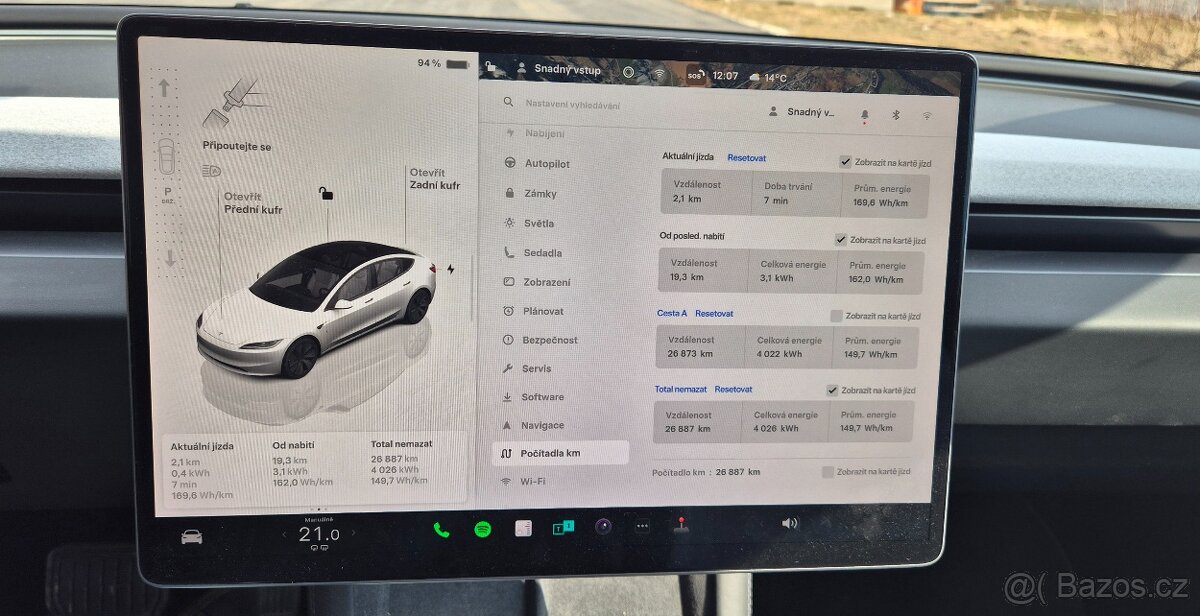 TESLA Model 3 Long Range 4x4 (Highland) + wallbox - 12