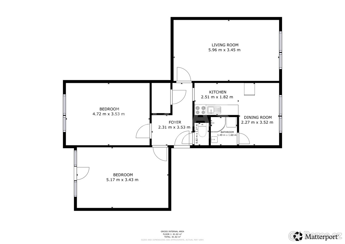 Štětí, prodej bytu 3+1/B, 88 m2, DV. - 12