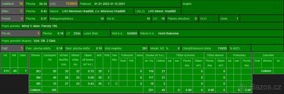 Prodej lesního pozemku v k.ú. Horní Bukovina - 12
