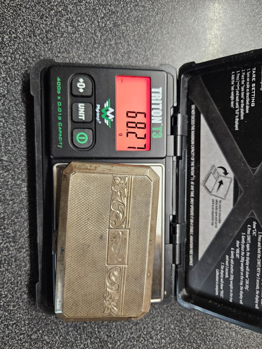 Prodám 2 stříbrné tabatěrky - 12