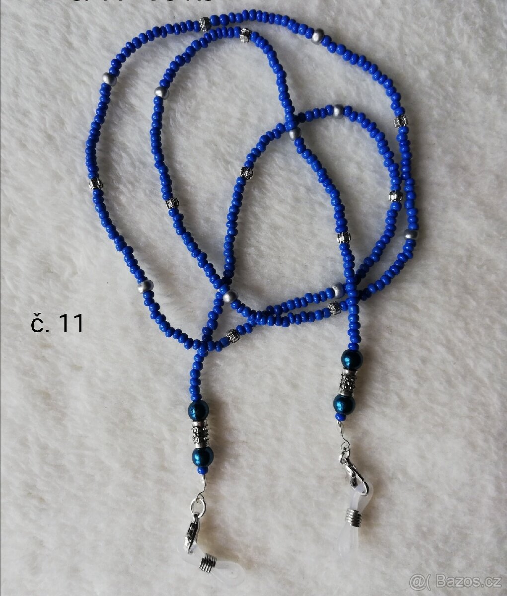 Korálky na brýle a roušky - 12