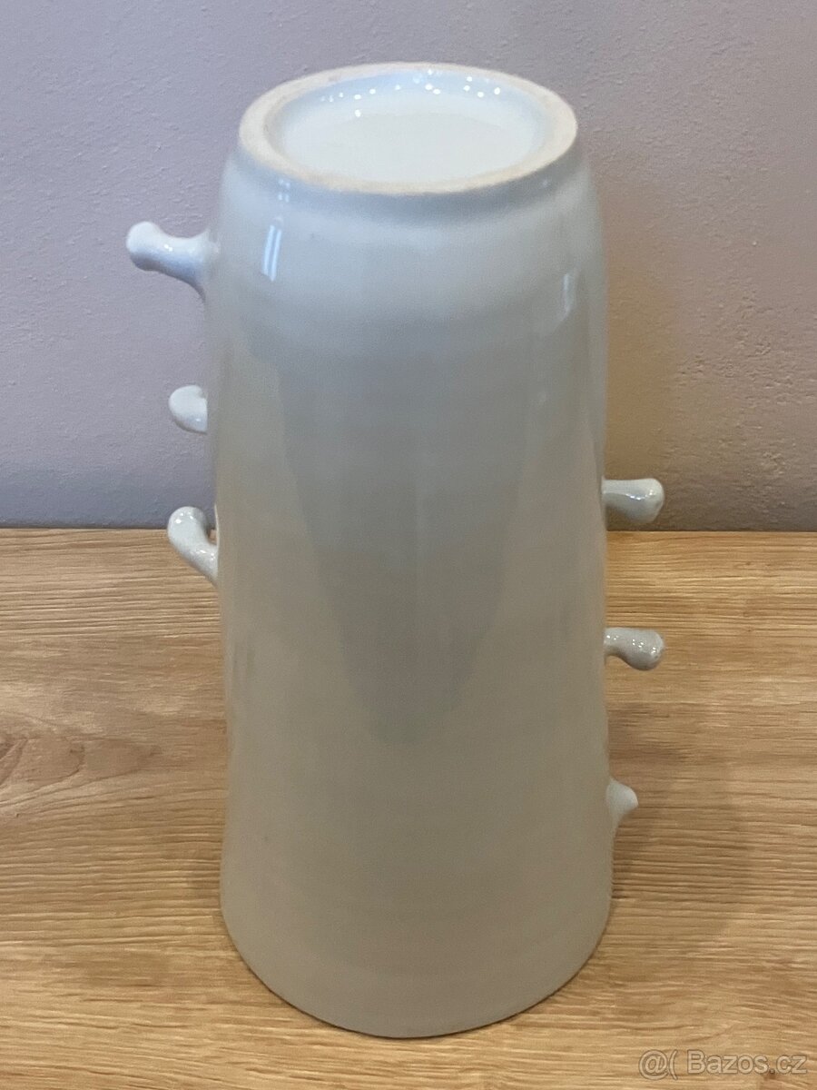 Ručně točená porcelánová mísa a váza Jany Molovčákové-Marešo - 12