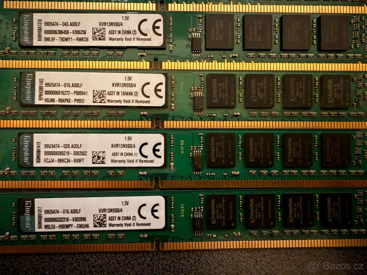 RAM DDR3 4GB – 1333 / 1600 MHz – desktop PC – více kusů - 12