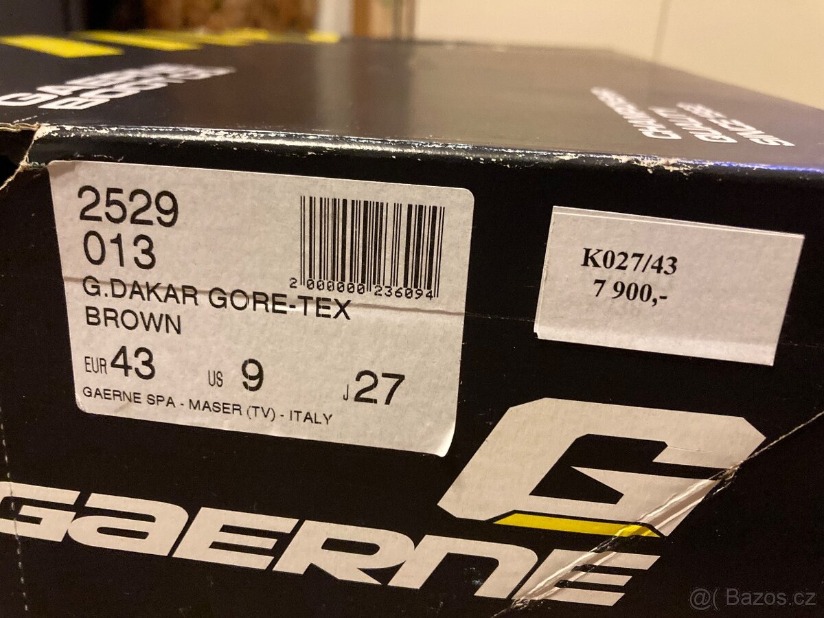 Cestovní boty Gaerne G.Dakar Goretex vel. 43 - 12
