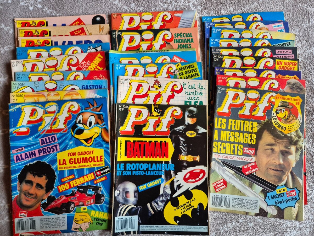 Pif gadget,vaillant,poche-celkem 242 čísel - 12