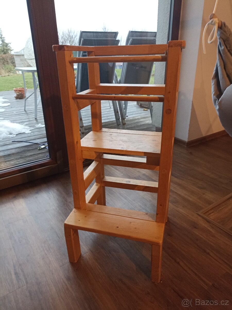 Dětská dřevěná rostoucí židle - 12