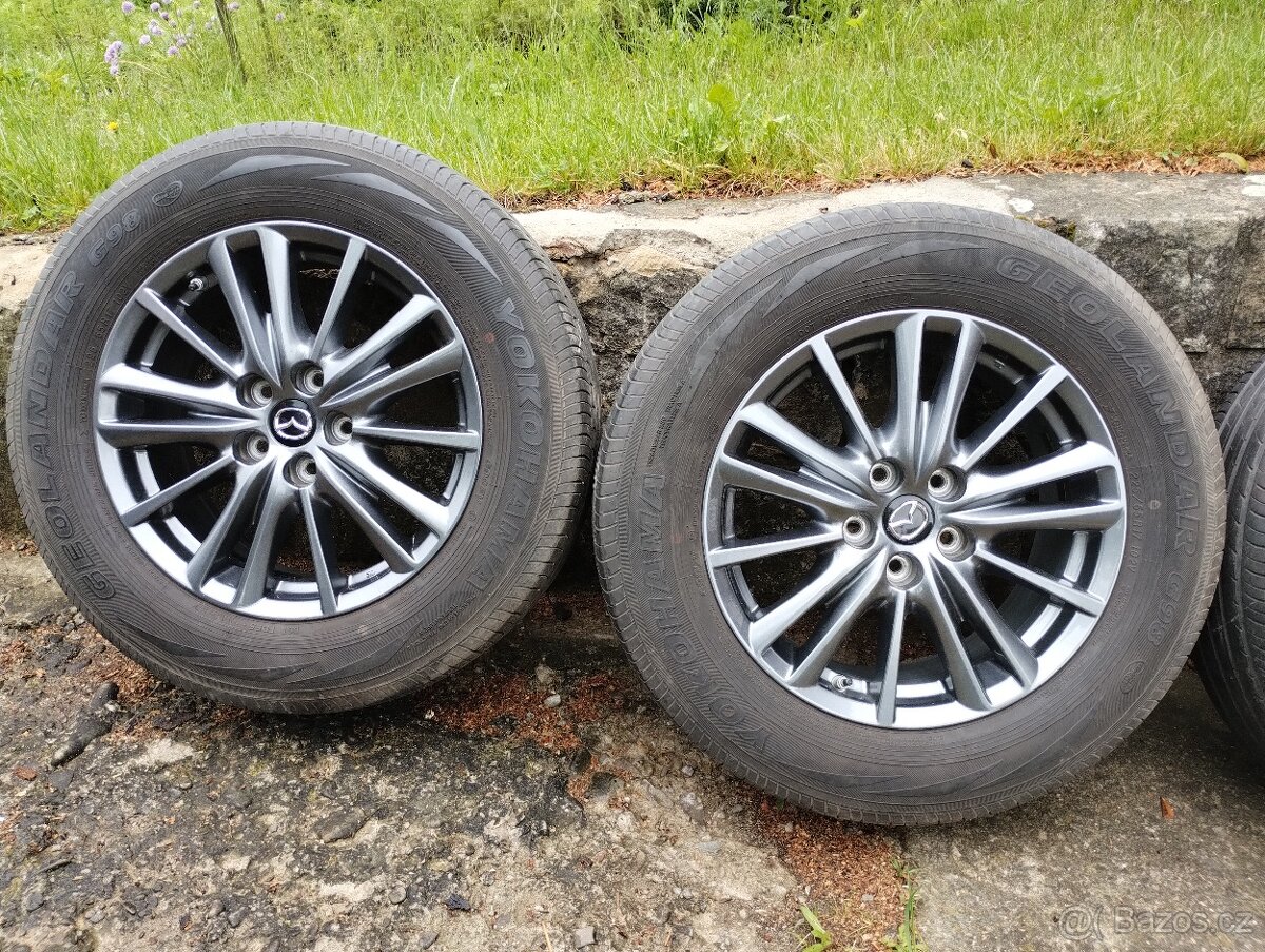 Originál ALU kola Mazda CX-5 R17 + letní pneu - 12