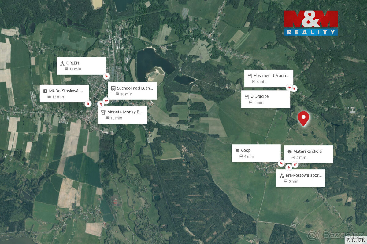 Prodej pozemku k bydlení, 3900 m², Rapšach - 12