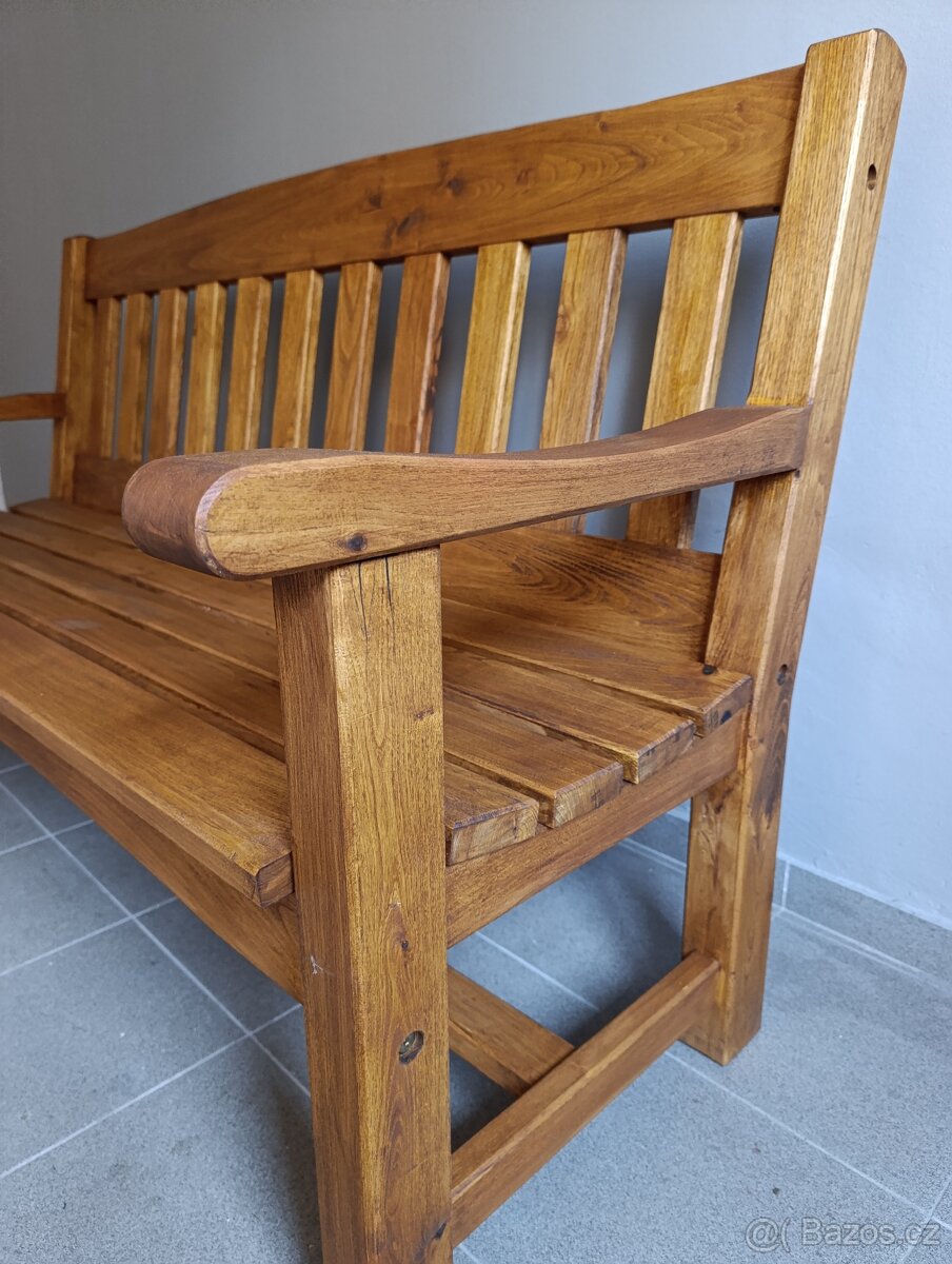 Masivní Akátová lavička - 12