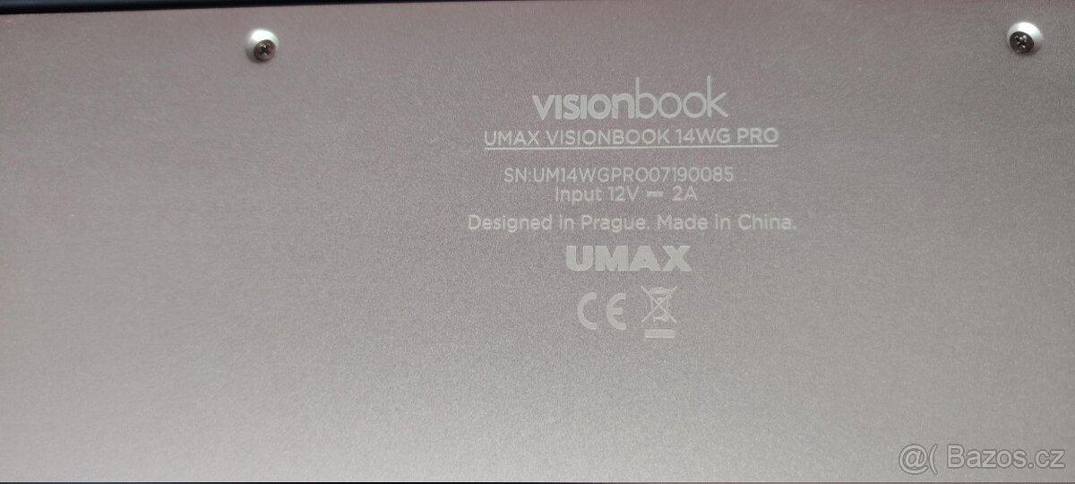 Celokovový UMAX VisionBook 14Wg Pro+SSD 240GB - 12