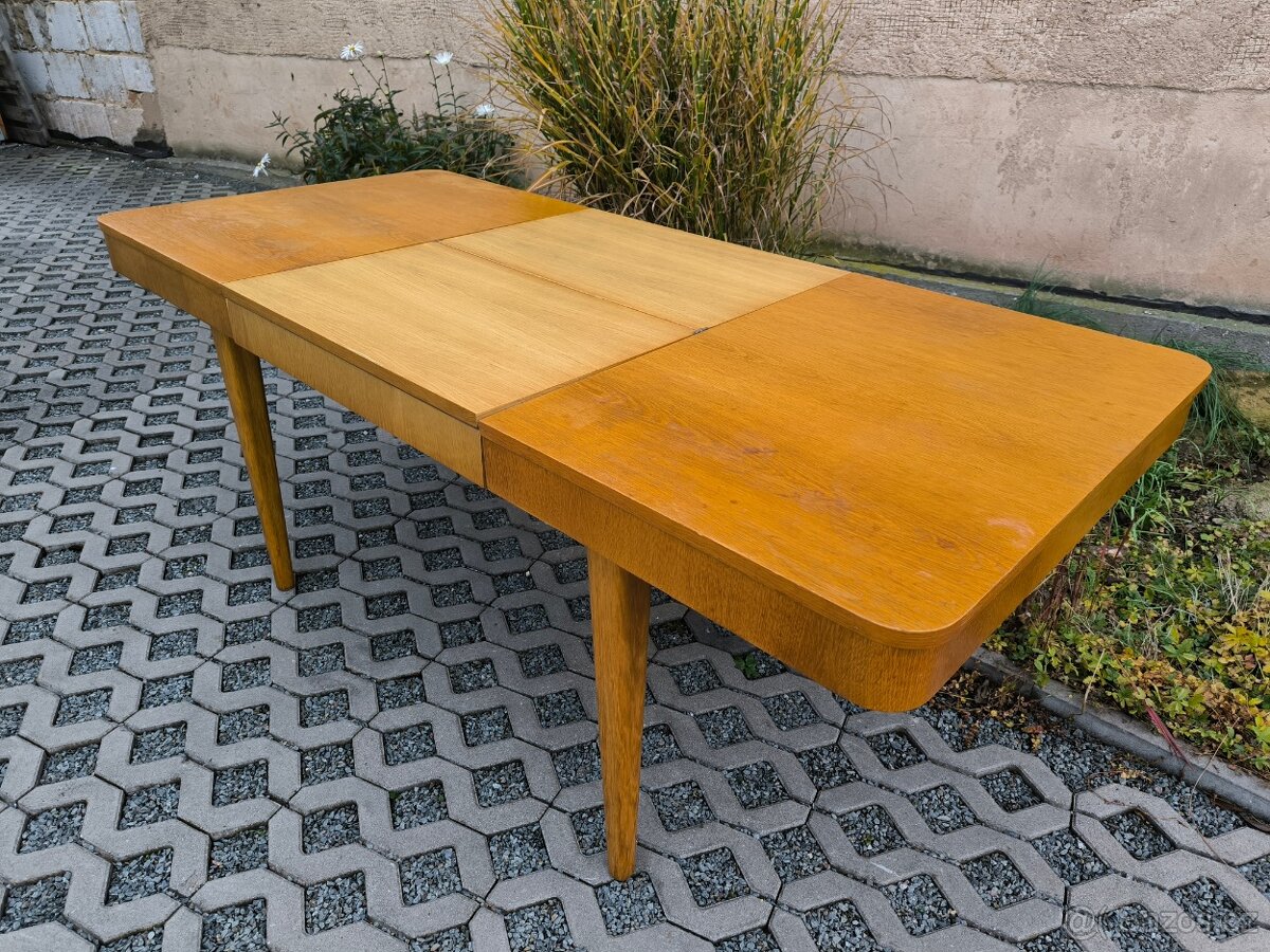 Art Deco jídelní rozkládací stůl Jindřich Halabala - 12