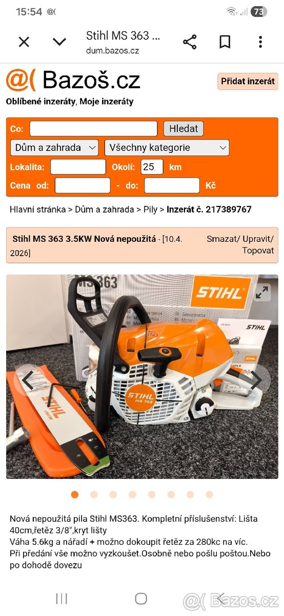 Stihl MS 363 - 12