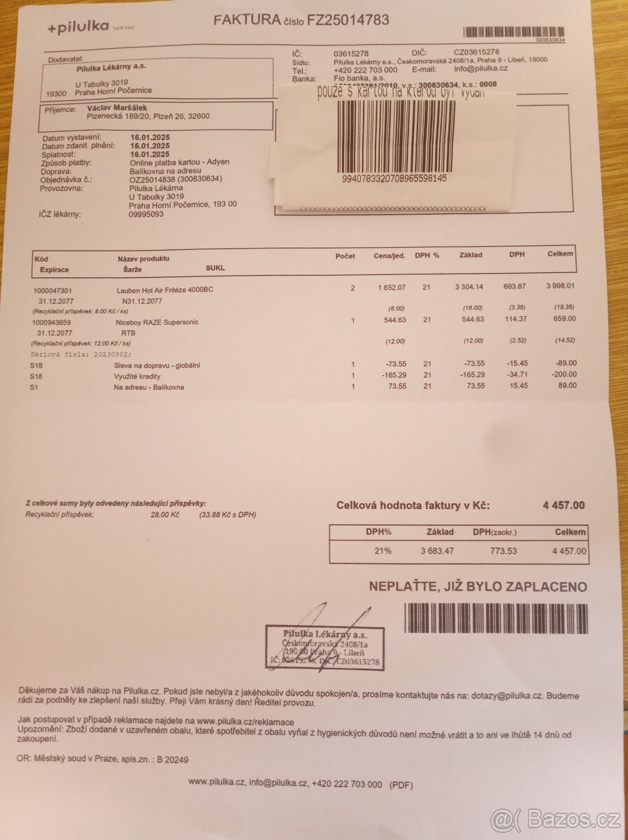 NOVÁ KVALITNÍ FRITÉZA ZARUKA NÁVOD FAKTŮRA - 12