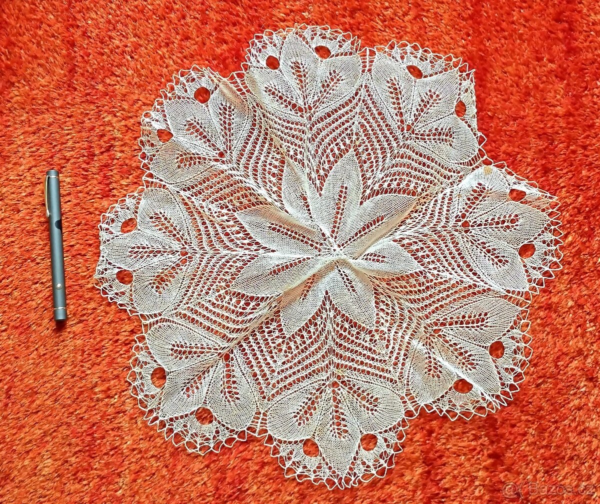 Retro dečky krajkové - háčkované či paličkované - 12