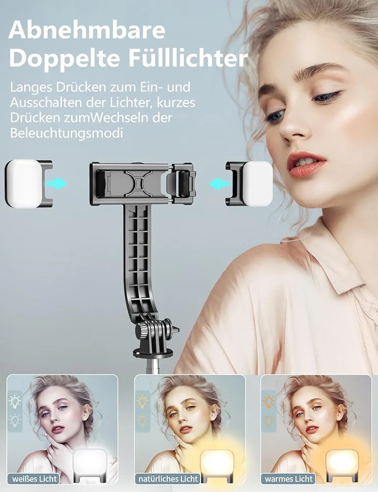 114cm selfie tripod tyč stativ - 12