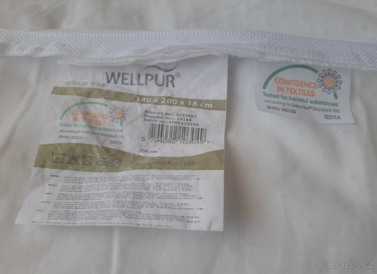 Matrace WELLPUR 140×200 - 12