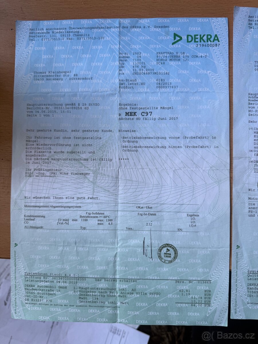 Honda Hornet CB 900 najeto 9500 - 12