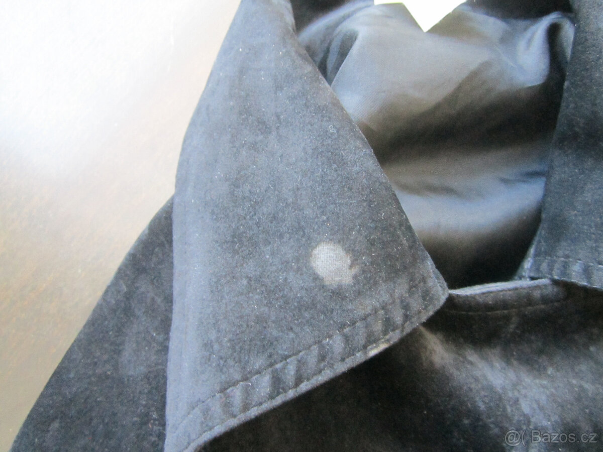 Černá bunda do pasu, vel. S/M/L, vzhled semiše - 12