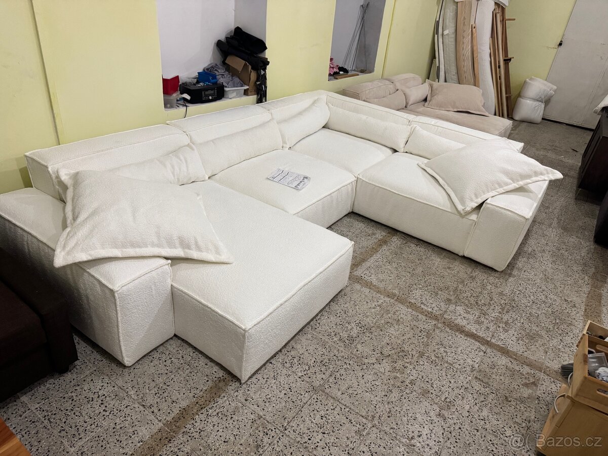 NOVÁ Luxusní Sedací souprava Sirpio 360x260 Boucle - 12