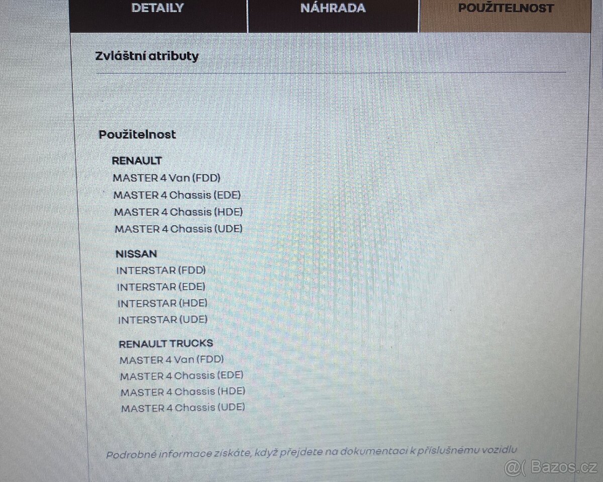 Palivová nádrž Renault Master IV - 12