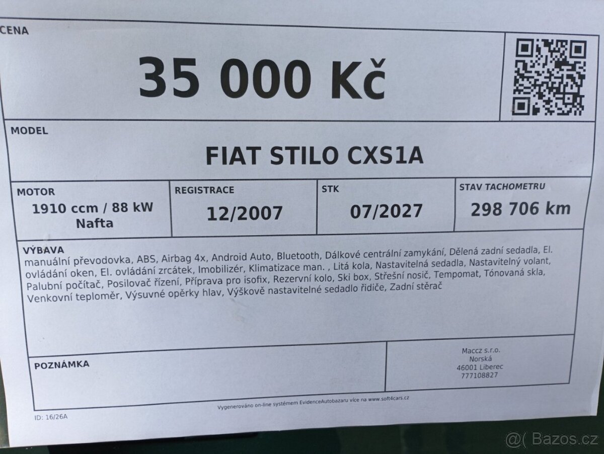 Fiat Stilo CXS1A - 12