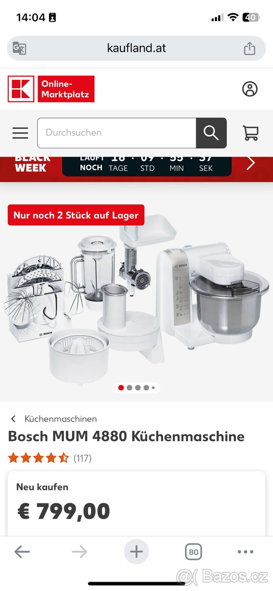 Kuchyňský robot Bosch MUM 4880 - 12