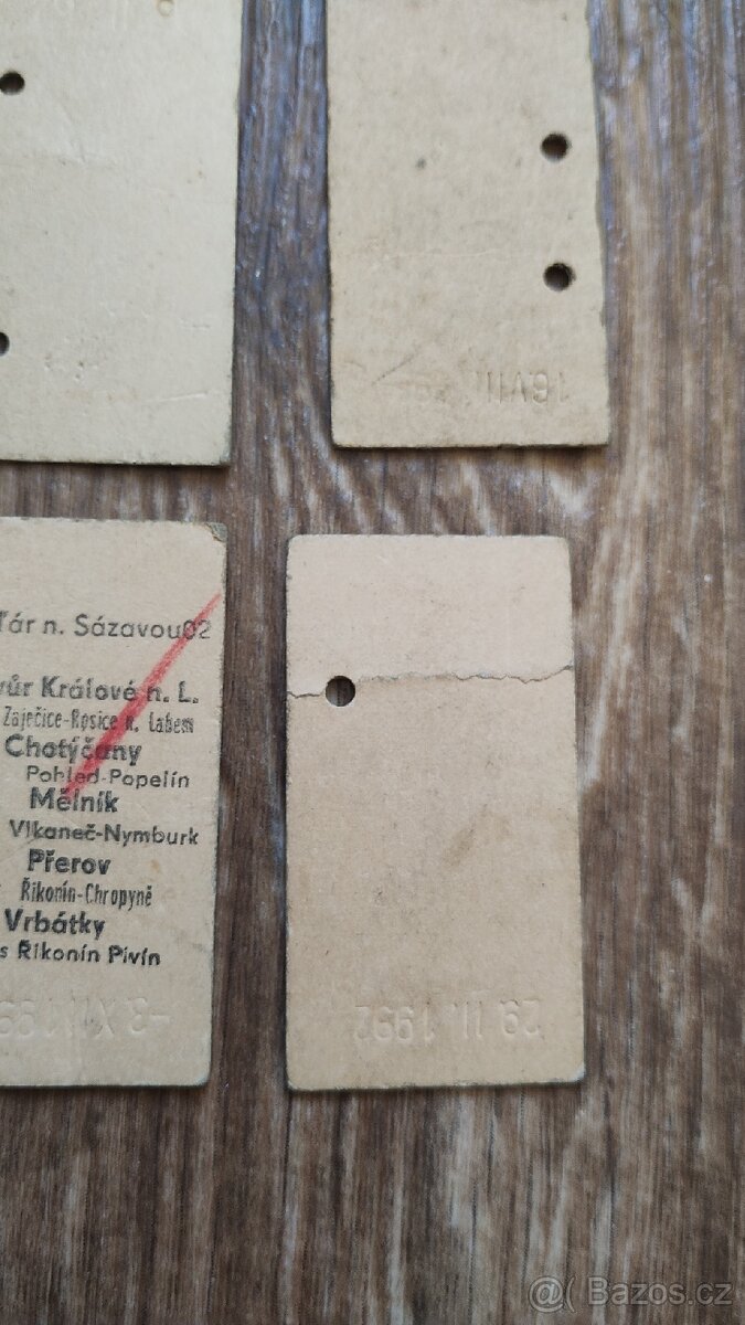 Kleště a jízdenky ČSD - 12