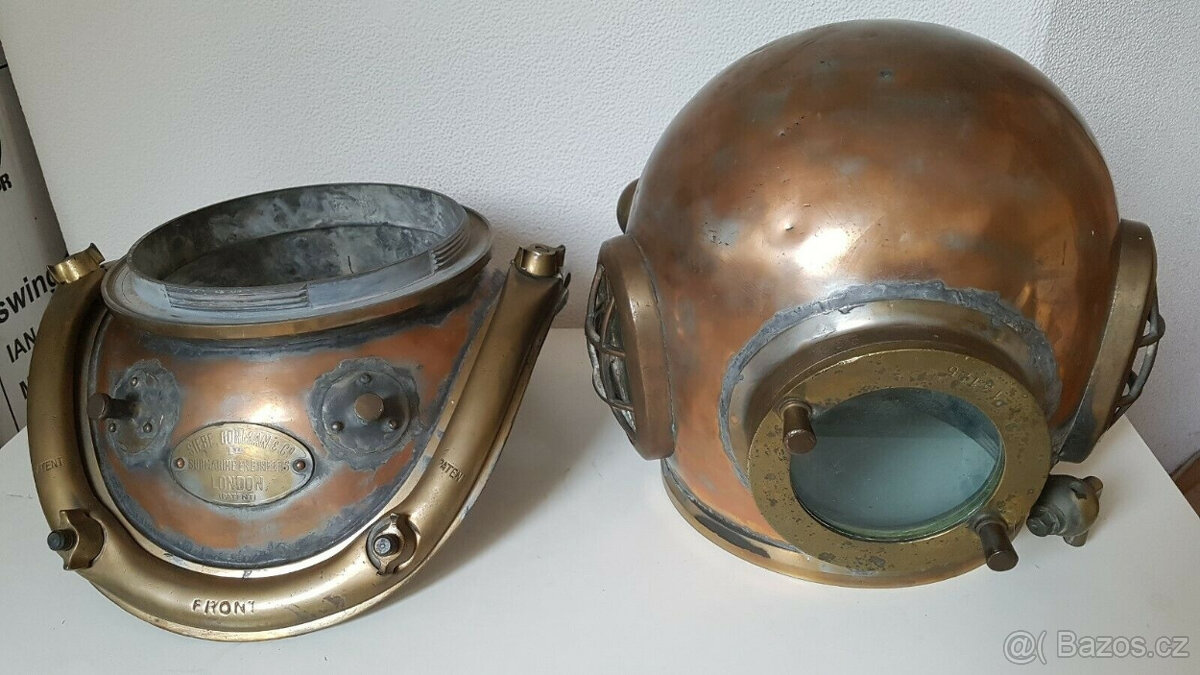 Potápěčská helma Siebe Gorman se 6 šrouby, pracovní helma, o - 12