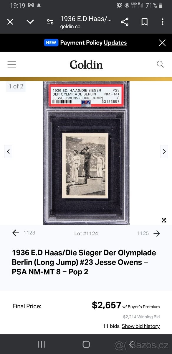 Raritní kompletní Olympijské album Berlin 1936 - 12