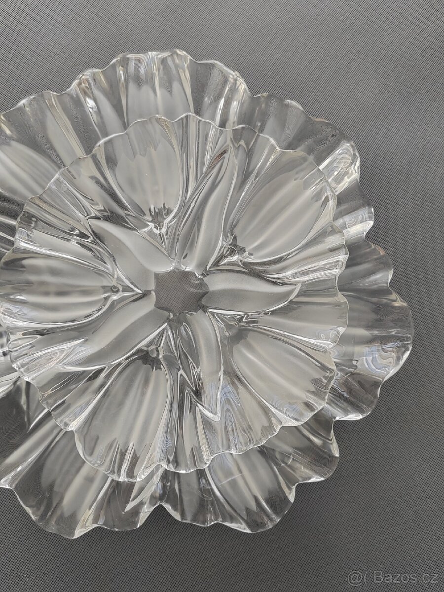 Sada skleněných servirovacich talířů a mísy od Mikasa - 12