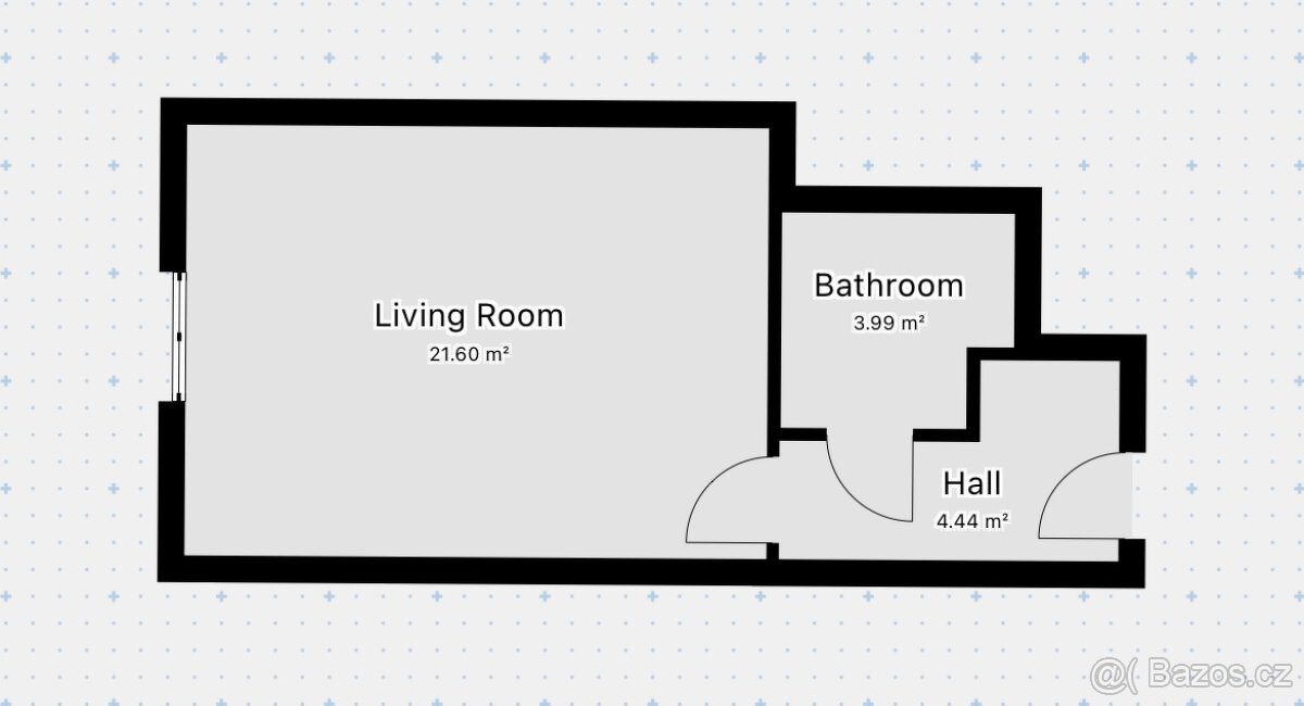 Pronájem bytu 1+kk, Zimova, Kamýk, 17000 Kč/měs, 34 m2 - 12