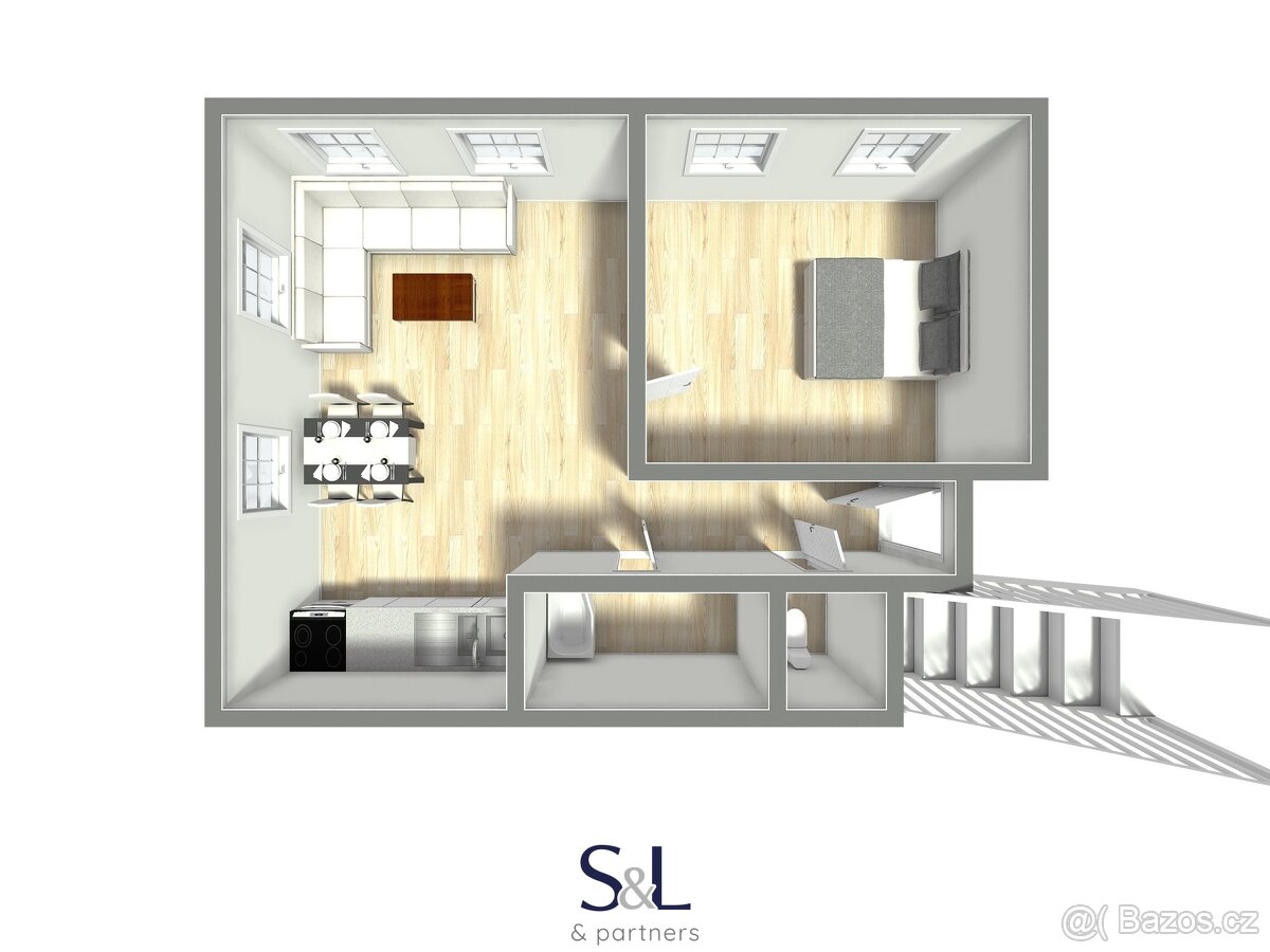 Pronájem bytu 4+kk v Kamenickém Šenově, ulice Palackého - 12
