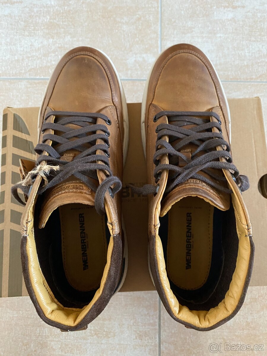 Nové pánské kožené podzimní/zimní boty Weinbrenner - č. 44 - 12
