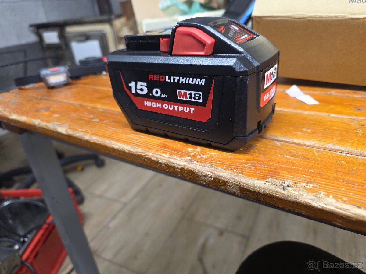 Milwaukee M18 12,6Ah a 15Ah baterie High Output - 12