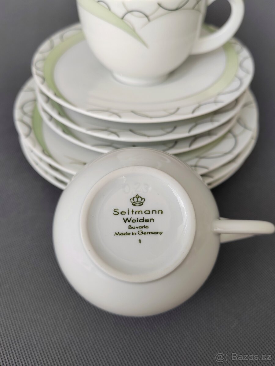 Komplet šálku s podšálkem a talířem Seltmann Weiden "Monaco - 12