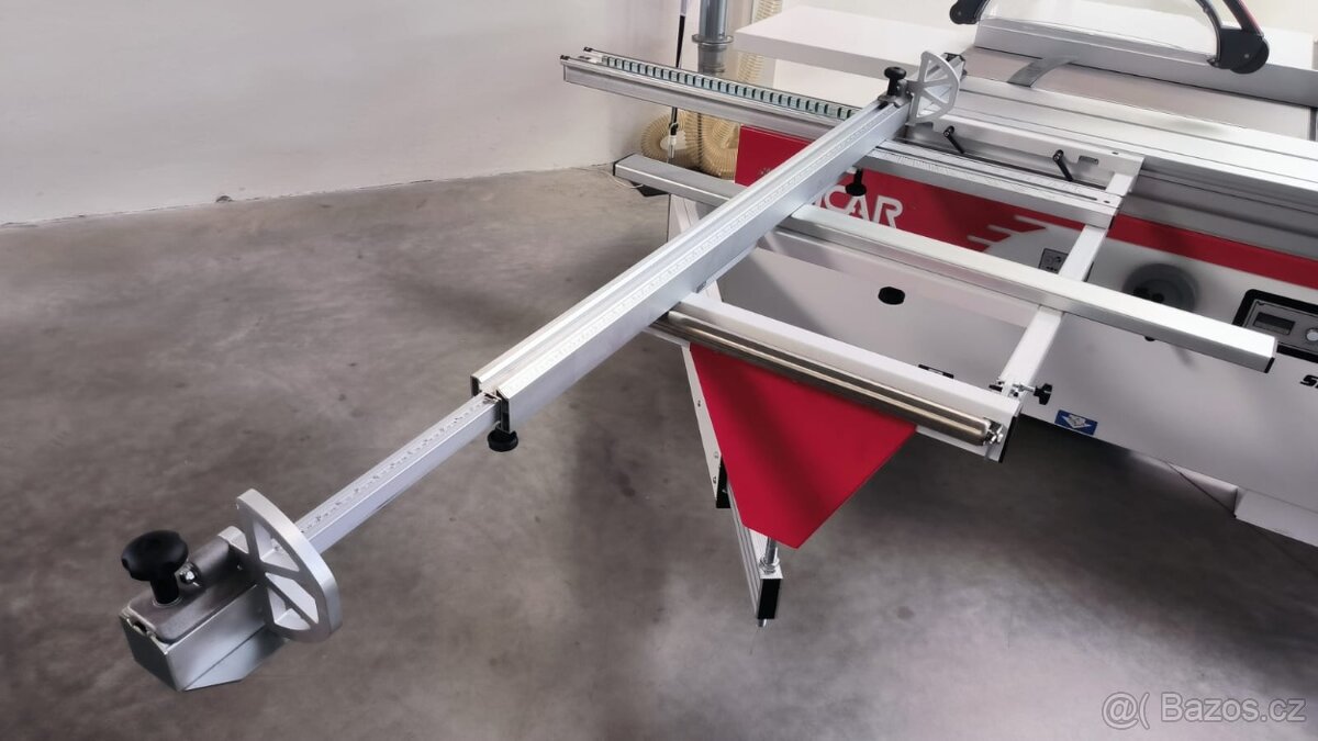 Formátovací pila SICAR SEGA 350 s předřezem a stolem 3,2 m - 12
