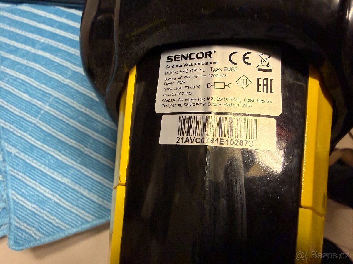 AKU vysavač Sencor SVC 074 AKU 3in1 - 12