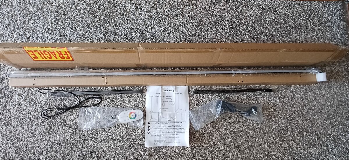 Led barevná stojací lampa na podlahu, dálkový ovladač - 12