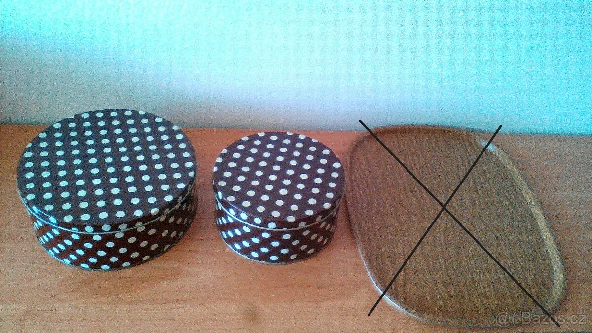 Vintage košíky-proutěné,plast,kov; krabičky,dózy-kov, plast - 12