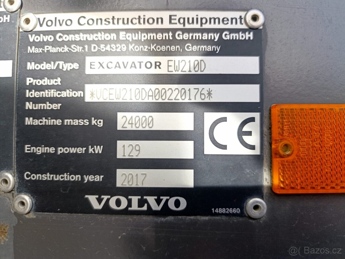 Kolový otočný bagr Volvo EW 210 D - 12